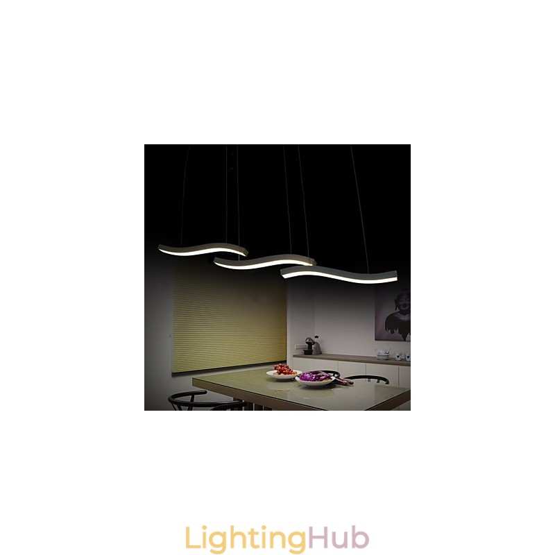 Wavy Design Fashion Simple Acrylic Pendant Light