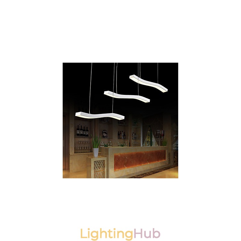 Wavy Design Fashion Simple Acrylic Pendant Light