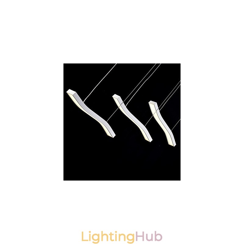 Wavy Design Fashion Simple Acrylic Pendant Light