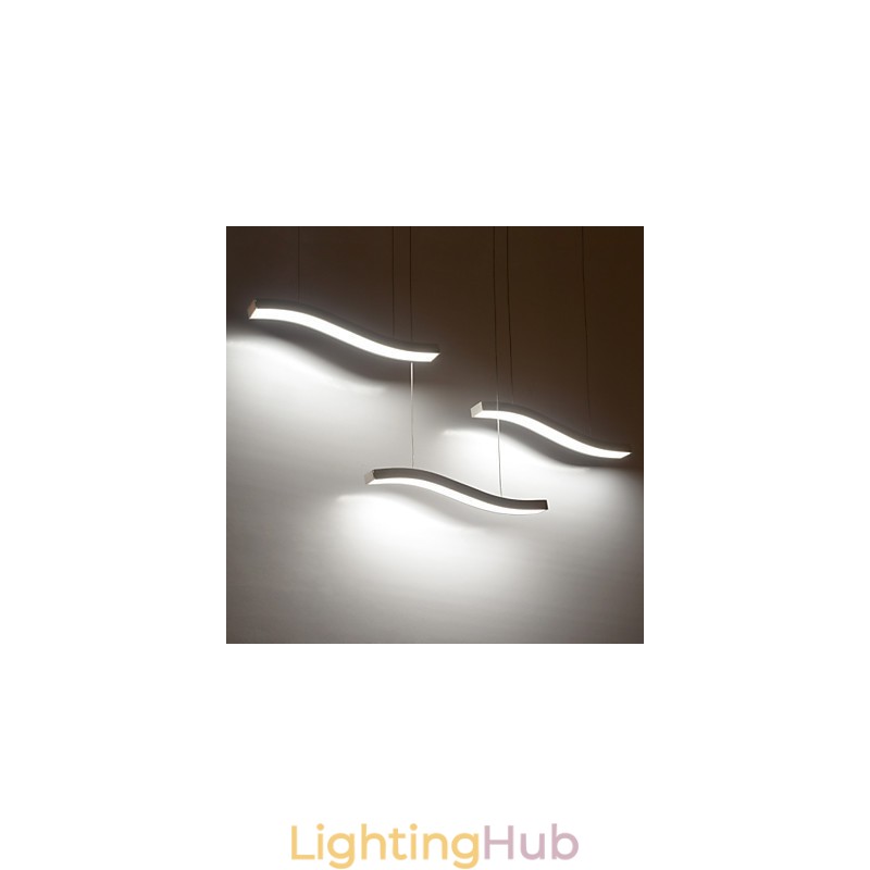 Wavy Design Fashion Simple Acrylic Pendant Light