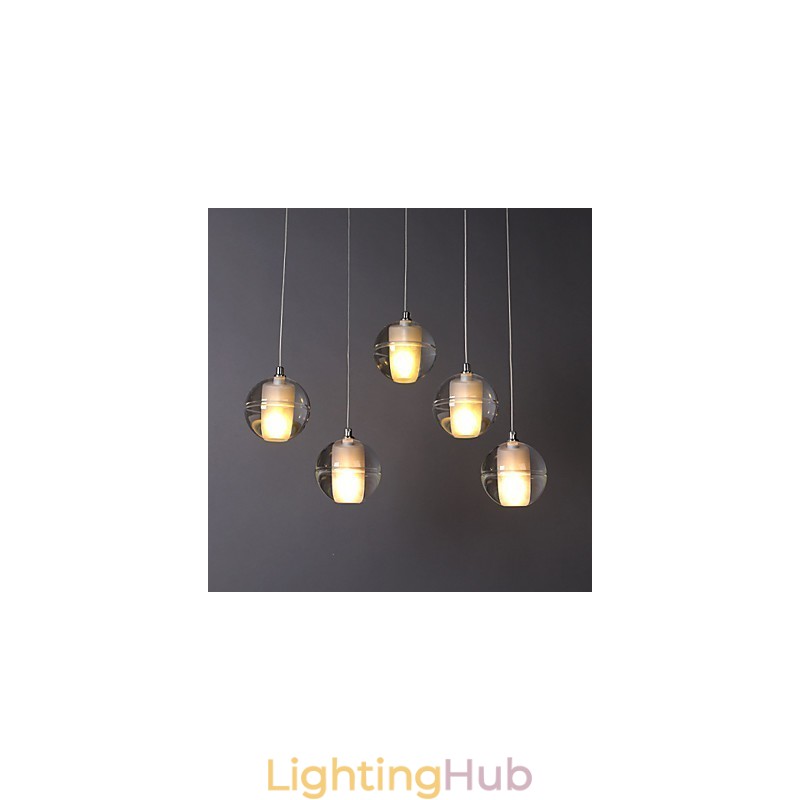 1 Light Crystal Glass Stone Pendant Lamp Cafe Pendant Light Decorative Pendant Lighting