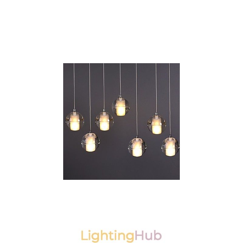 1 Light Crystal Glass Stone Pendant Lamp Cafe Pendant Light Decorative Pendant Lighting