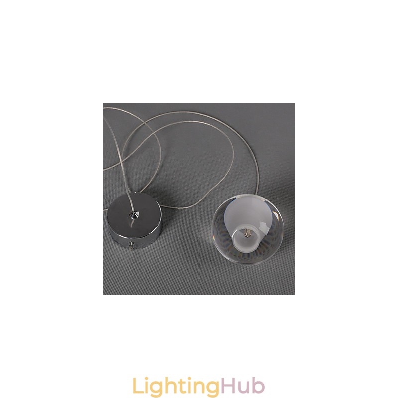 1 Light Crystal Glass Stone Pendant Lamp Cafe Pendant Light Decorative Pendant Lighting