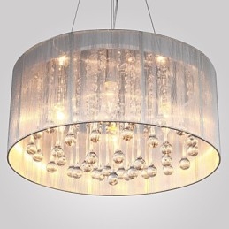 Traditional Classic Crystal Chrome Metal Chandelier