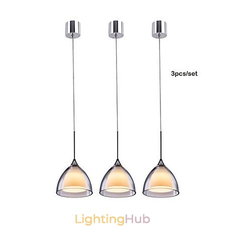1 Light Two layer Pendant Island Light Clear Glass Polished Chrome 1 Light Two layer Pendant Island Light Clear Glass Polished Chrome