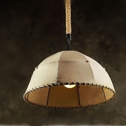 Contracted Nordic Vintage Linens Hemp Rope American Country Droplight Lamp