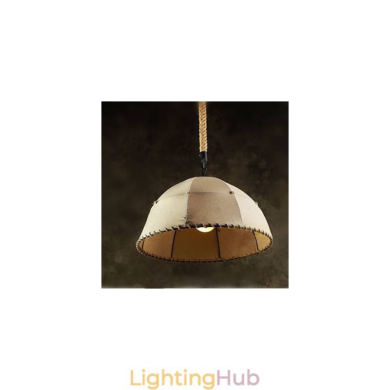 Contracted Nordic Vintage Linens Hemp Rope American Country Droplight Lamp