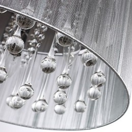 Traditional Classic Crystal Chrome Metal Chandelier