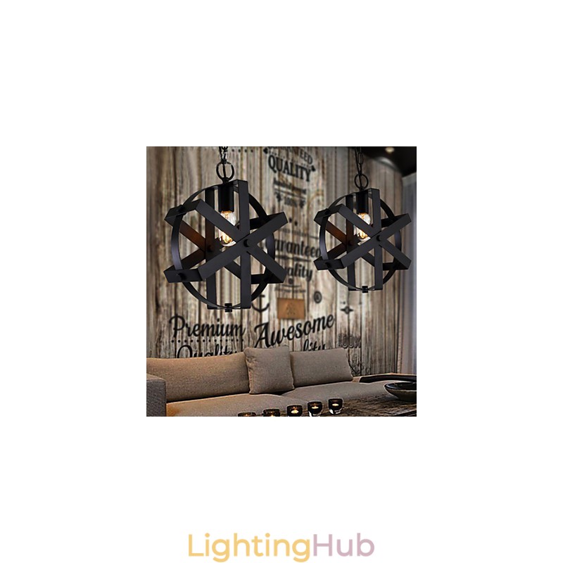 Vintage Style Industrial Round Pendant Light Loft Home Furnishing decorative Chandelier