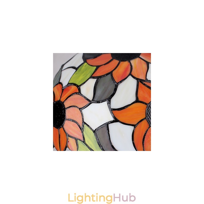 European Rural Creative Arts Stained Glass Chandelier Restoring Ancient Ways Lamp Light
