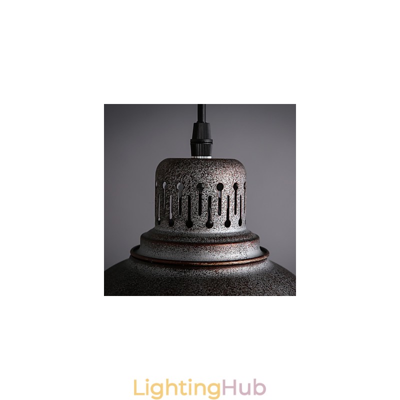 Retro Mini Style Painting Metal Pendant Light Outdoors