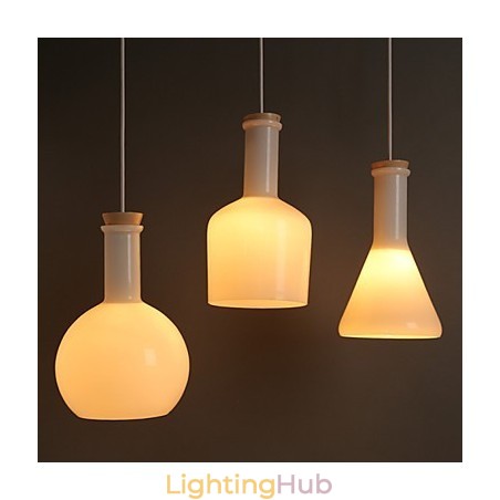 Contemporary And Contracted Creative Magic White Glass Bottle Line Droplight Contemporary And Contracted Creative Magic White Glass Bottle Line Droplight