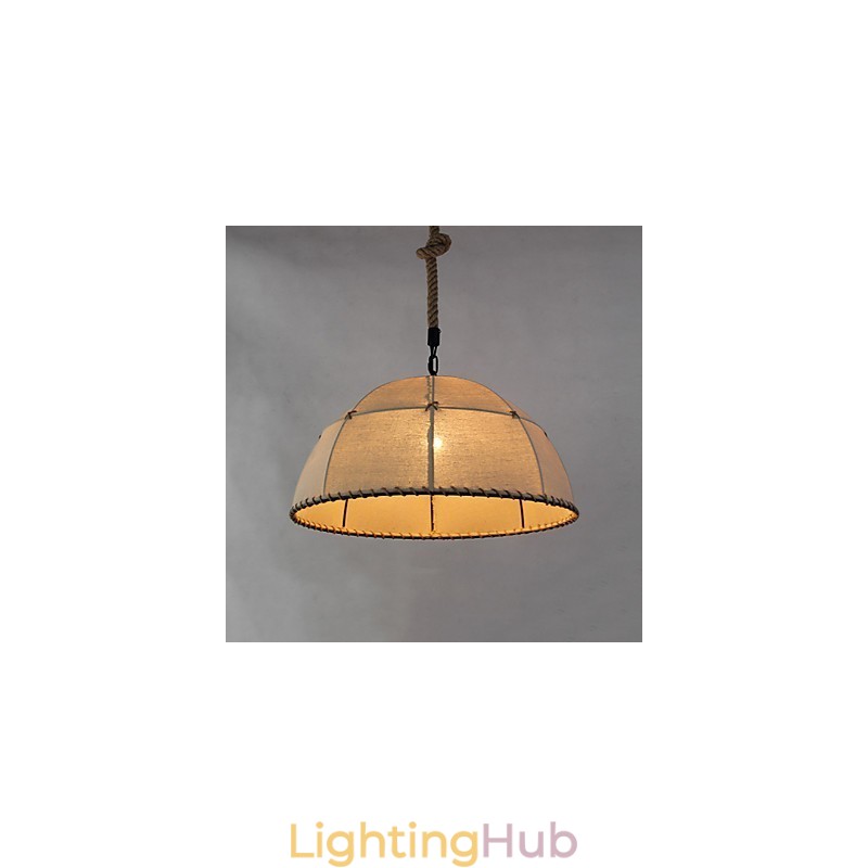 35CM Loft Industrial Wind Straightforward Linen American Country Creative Arts Droplight Lamp