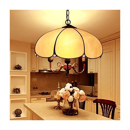 European Rural Creative Arts Stained Glass Chandelier Restoring Ancient Ways Lamp Light European Rural Creative Arts Stained Glass Chandelier Restoring Ancient Ways Lamp Light