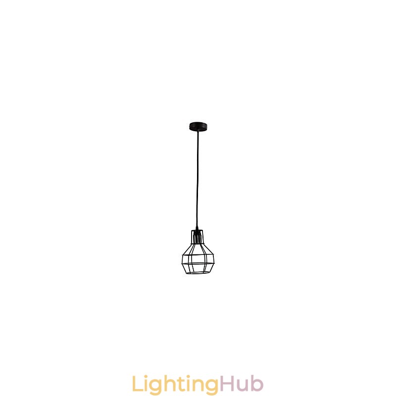 Retro Mini Style Painting Metal Pendant Light Garage