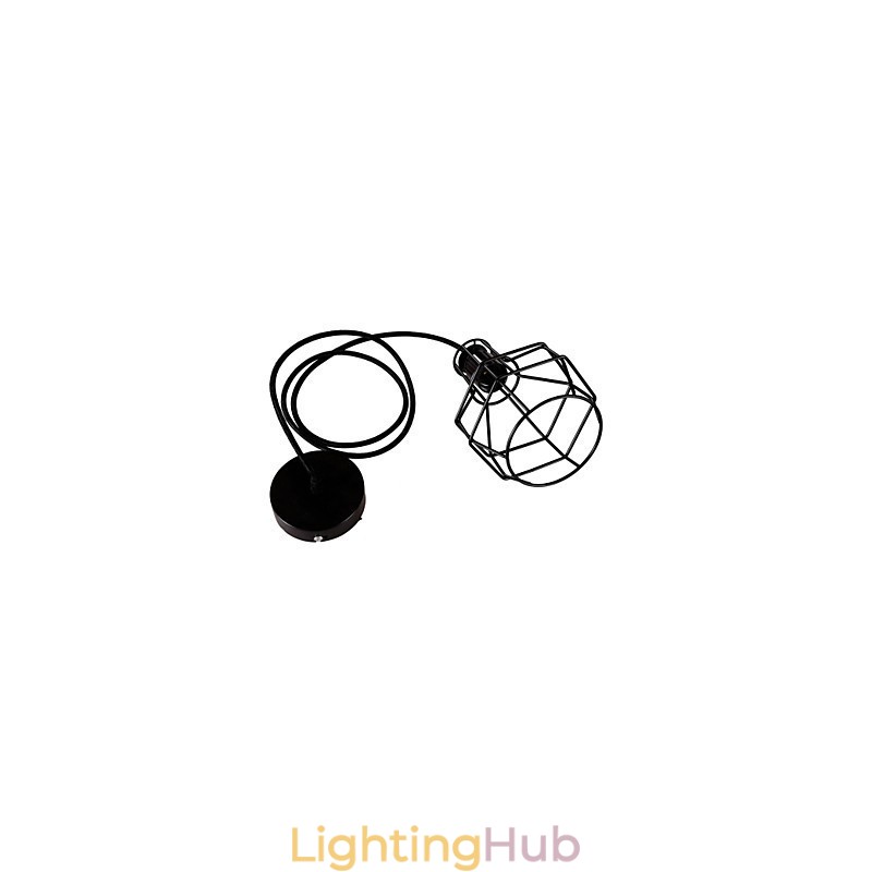 Retro Mini Style Painting Metal Pendant Light Garage