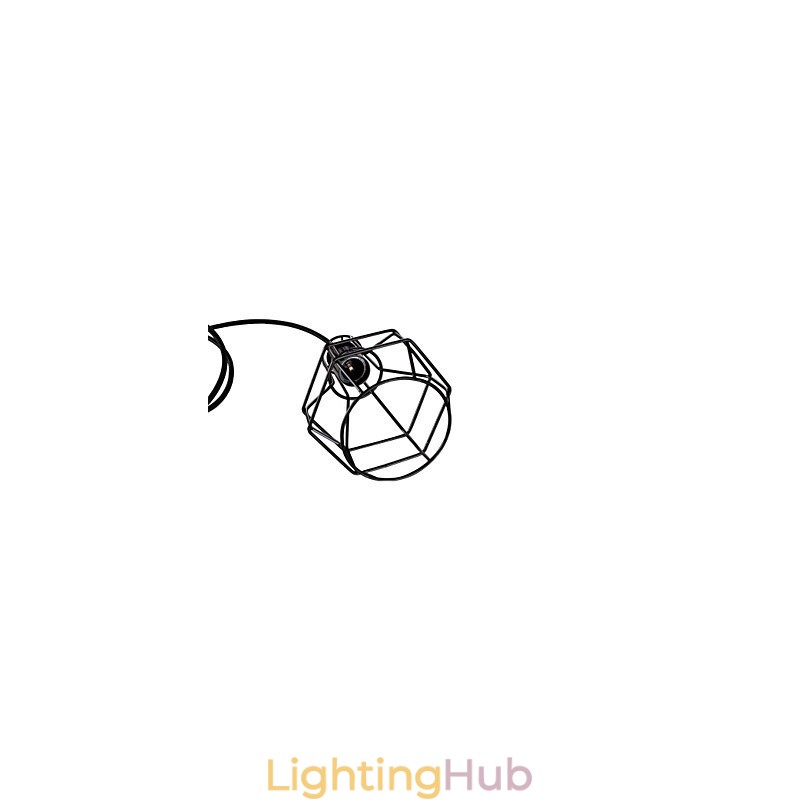 Retro Mini Style Painting Metal Pendant Light Garage
