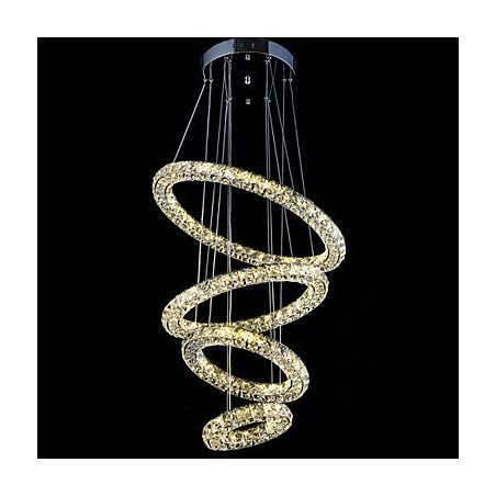 Crystal Ring Pendant Light Modern Ceiling Chandelier Lighting Lamp Fixtures with Crystal Ring Pendant Light Modern Ceiling Chandelier Lighting Lamp Fixtures with