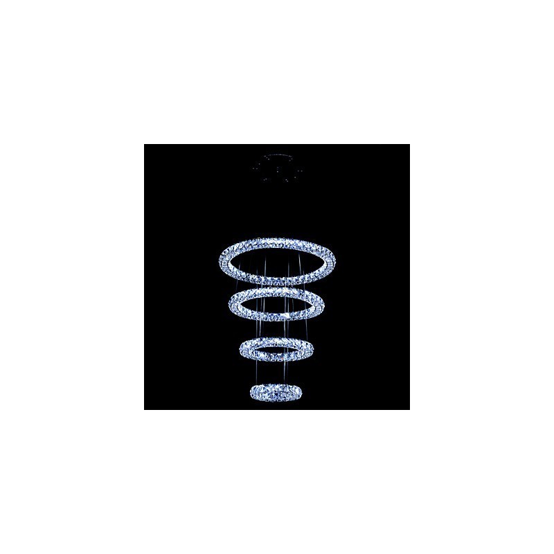 Crystal Ring Pendant Light Modern Ceiling Chandelier Lighting Lamp Fixtures with