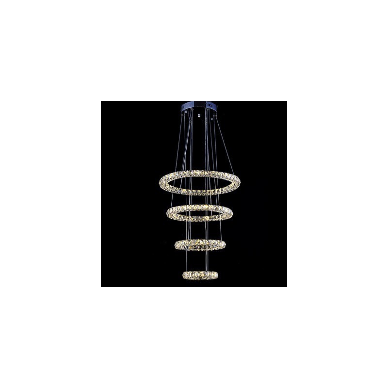 Crystal Ring Pendant Light Modern Ceiling Chandelier Lighting Lamp Fixtures with