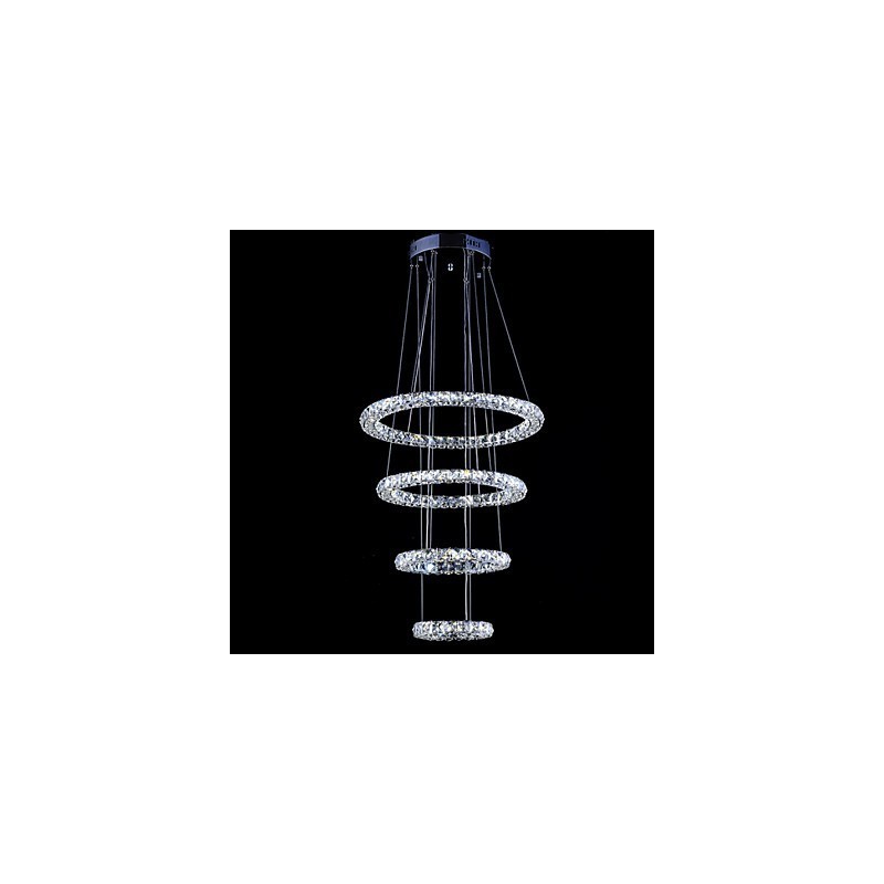 Crystal Ring Pendant Light Modern Ceiling Chandelier Lighting Lamp Fixtures with