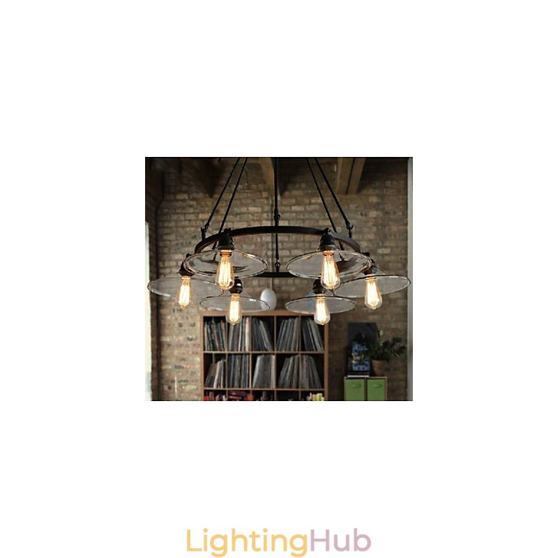 Traditional Classic Vintage Retro Lantern Country Mini Style Painting Metal Pendant Light Dining