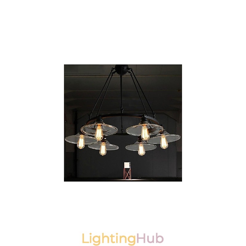 Traditional Classic Vintage Retro Lantern Country Mini Style Painting Metal Pendant Light Dining