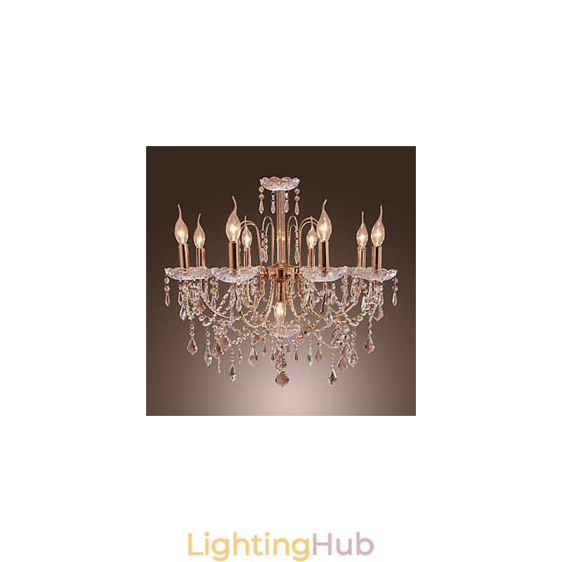 Elegant Crystal Chandelier with 9 Lights