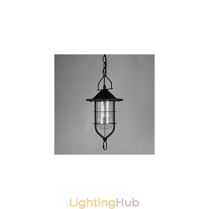 Vintage Country Painting Metal Pendant Light Garage
