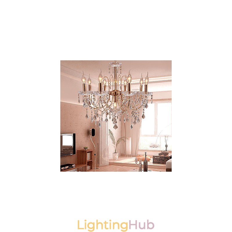 Elegant Crystal Chandelier with 9 Lights