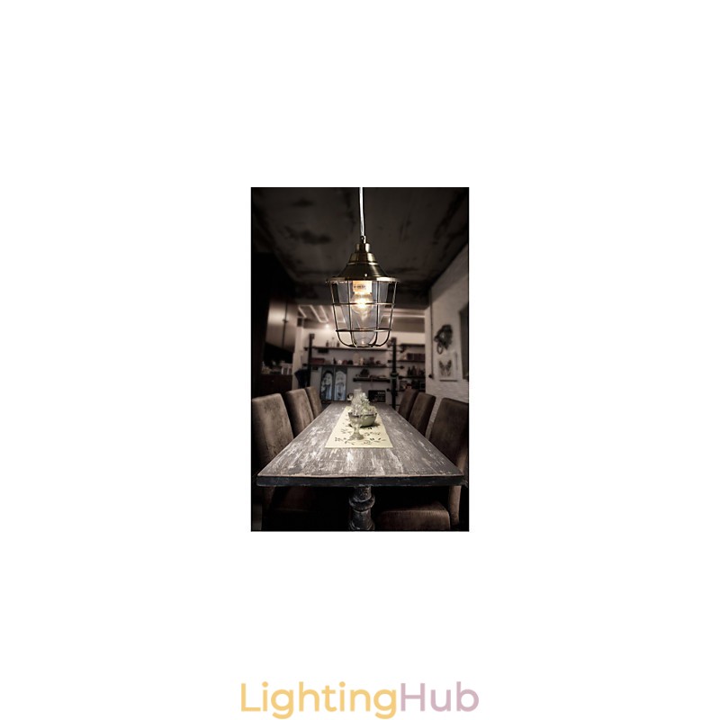Retro Mini Style Electroplated Metal Pendant Light