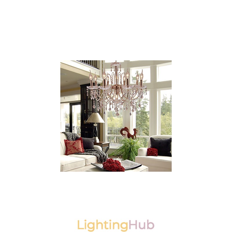 Elegant Crystal Chandelier with 9 Lights
