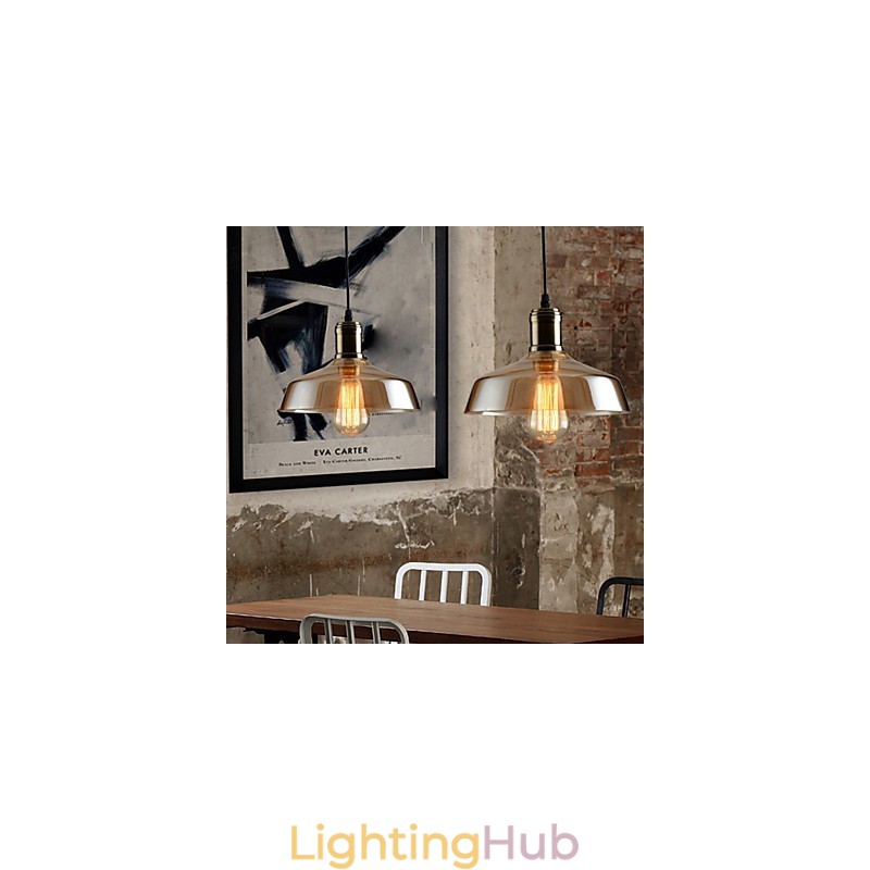 Retro Lighting Glass Pendant Light