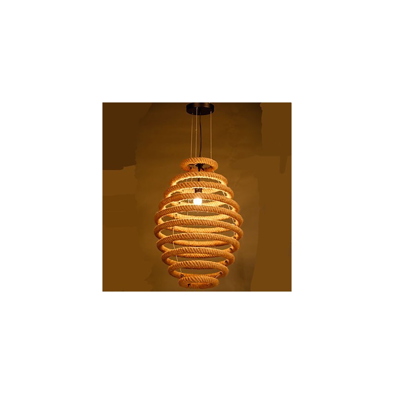 American Country Hemp Honeycomb Chandelier