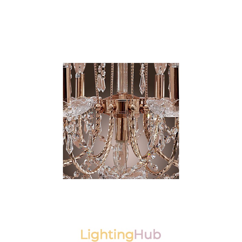 Elegant Crystal Chandelier with 9 Lights