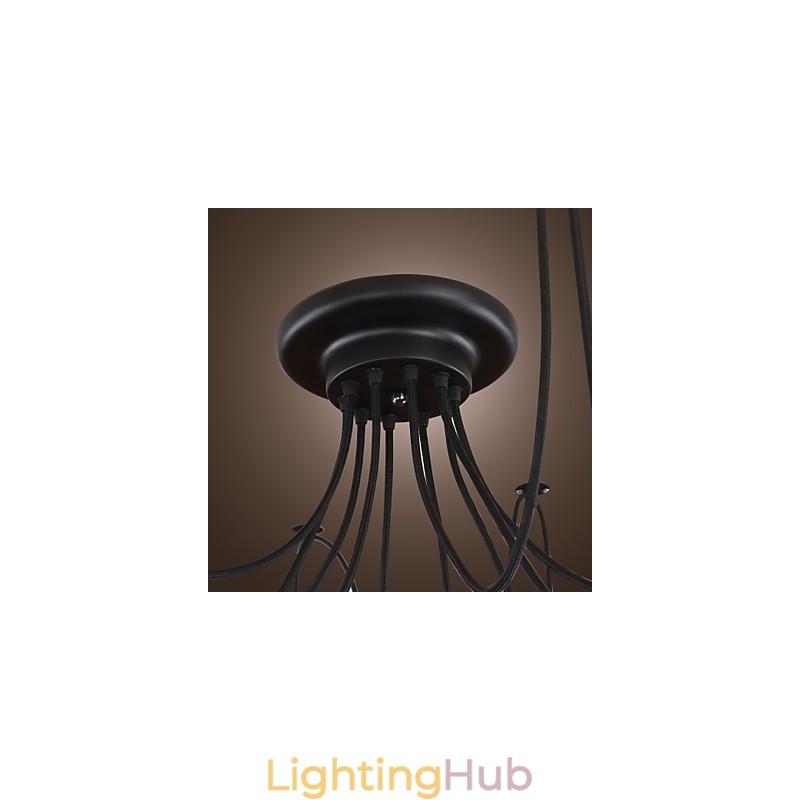 Chandelier Vintage Design Bulbs Included Living 10 Lights Pendant Light
