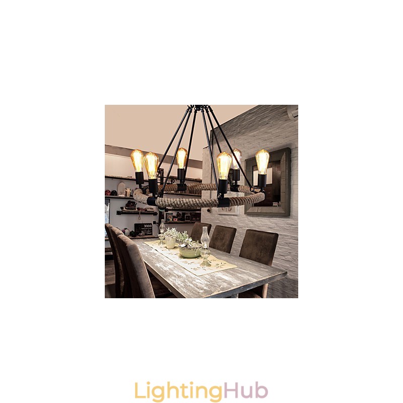 Chandelier Pendant Light Mini Style Rustic Lodge Metal