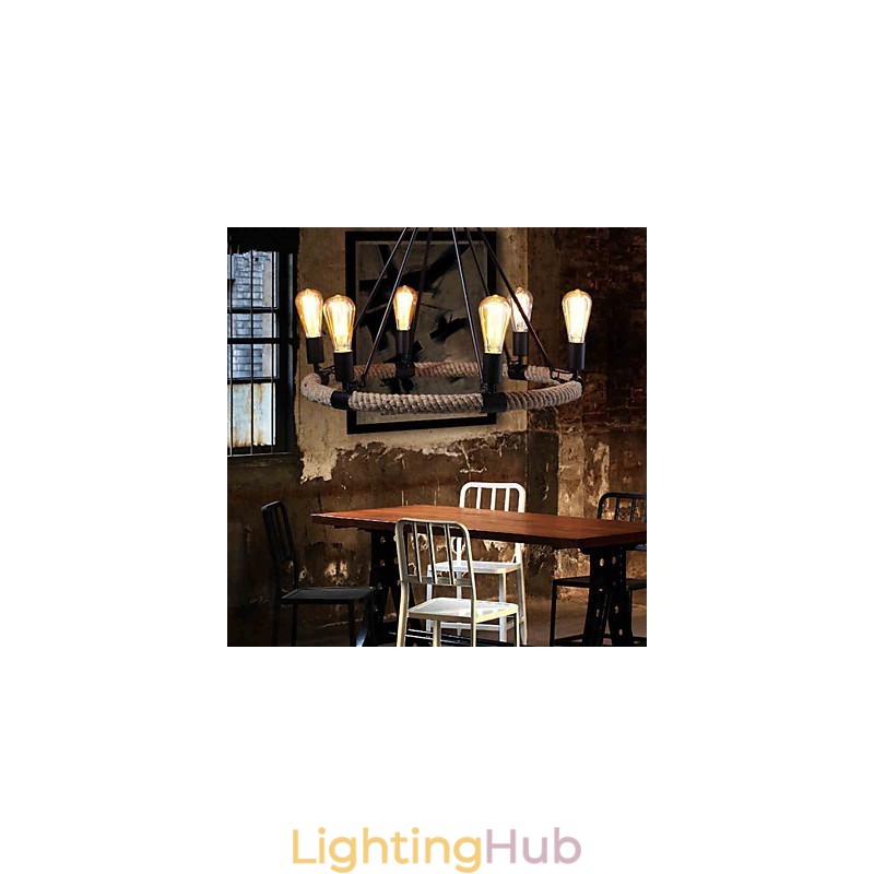 Chandelier Pendant Light Mini Style Rustic Lodge Metal