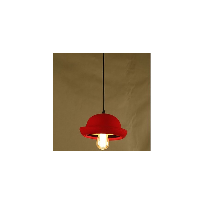Hat Pendant Cafe Design Black Chandelier