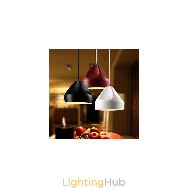 Vintage Retro Mini Style Painting Metal Pendant Light