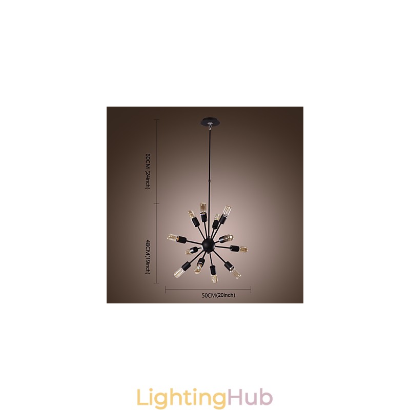 Avant Garde Iron Chandelier with 12 Lights