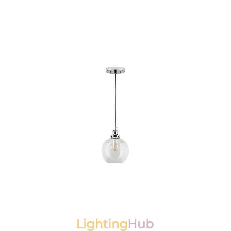 Traditional Classic Vintage Retro Country Globe Pendant Light