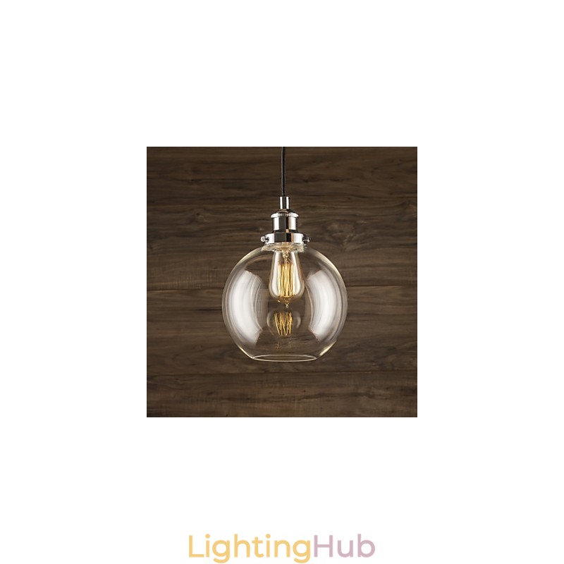Traditional Classic Vintage Retro Country Globe Pendant Light