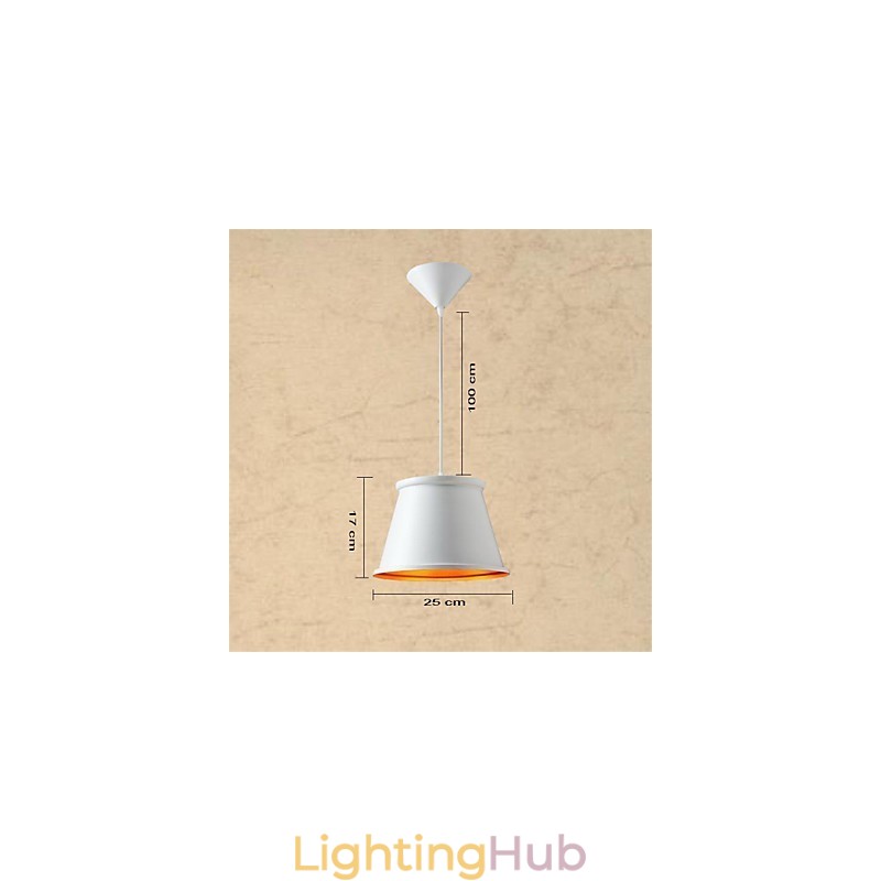 Classic Rustic Lodge Vintage Mini Style Painting Metal Pendant Light
