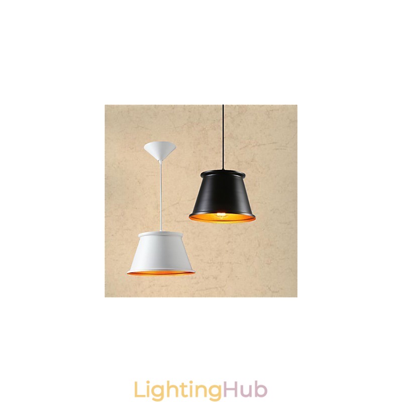 Classic Rustic Lodge Vintage Mini Style Painting Metal Pendant Light