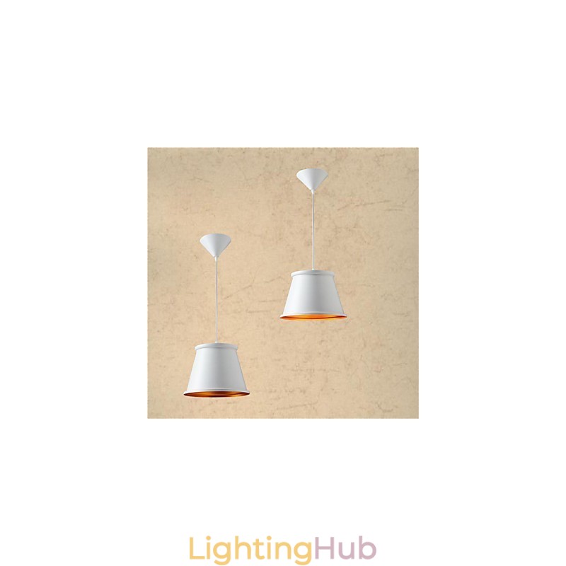 Classic Rustic Lodge Vintage Mini Style Painting Metal Pendant Light