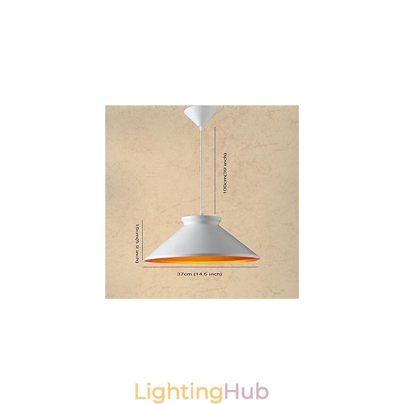 Traditional Vintage Retro Mini Style Painting Metal Pendant Light