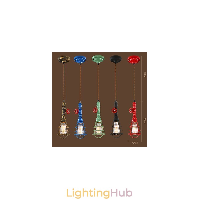 E26 Vintage Pendant Light Waterpipe Design Lights