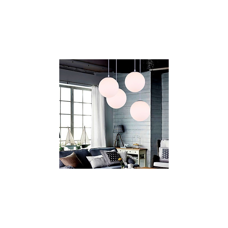 1 Lights Contemporary Glass Pendant Light