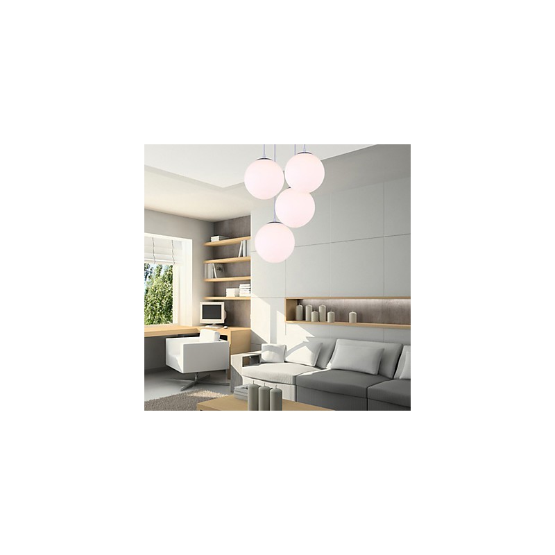 1 Lights Contemporary Glass Pendant Light